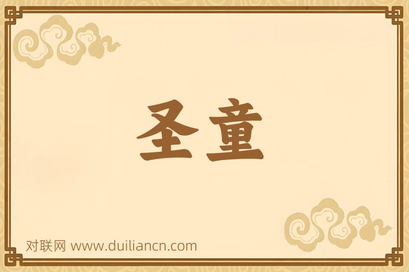 圣童词语的意思