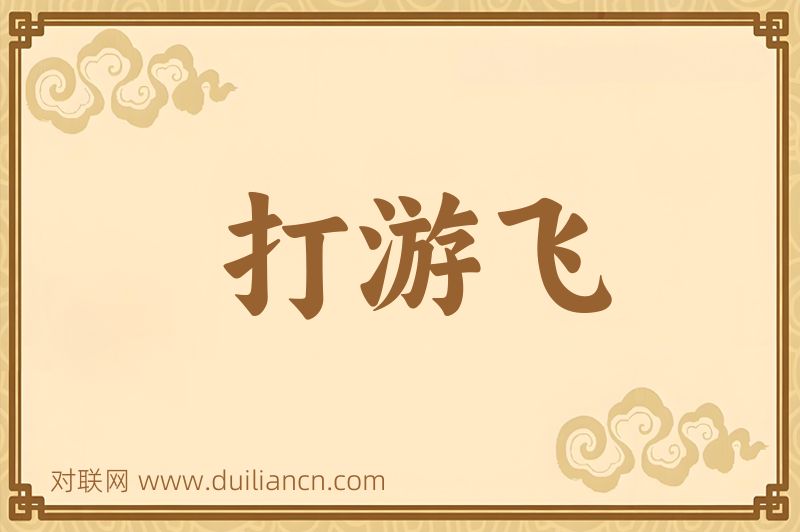 打游飞词语的意思
