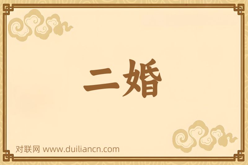 二婚词语的意思