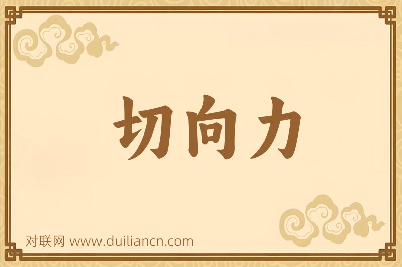 切向力词语的意思