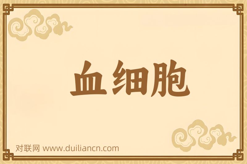 血细胞词语的意思