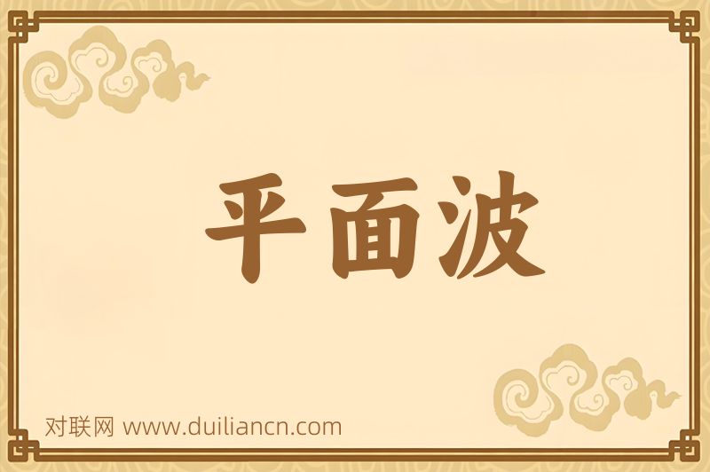 平面波词语的意思