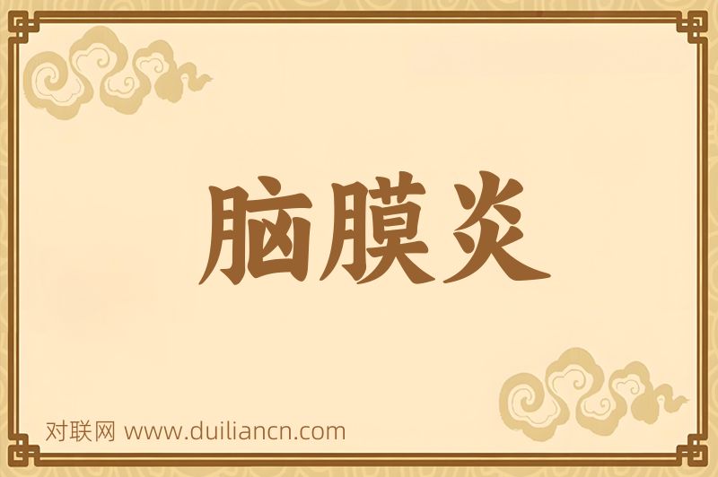 脑膜炎词语的意思