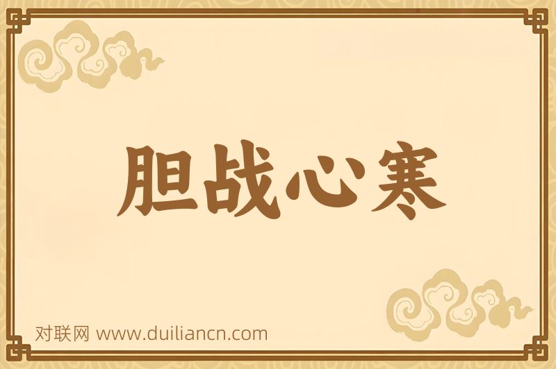 胆战心寒词语的意思