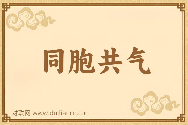 同胞共气词语的意思