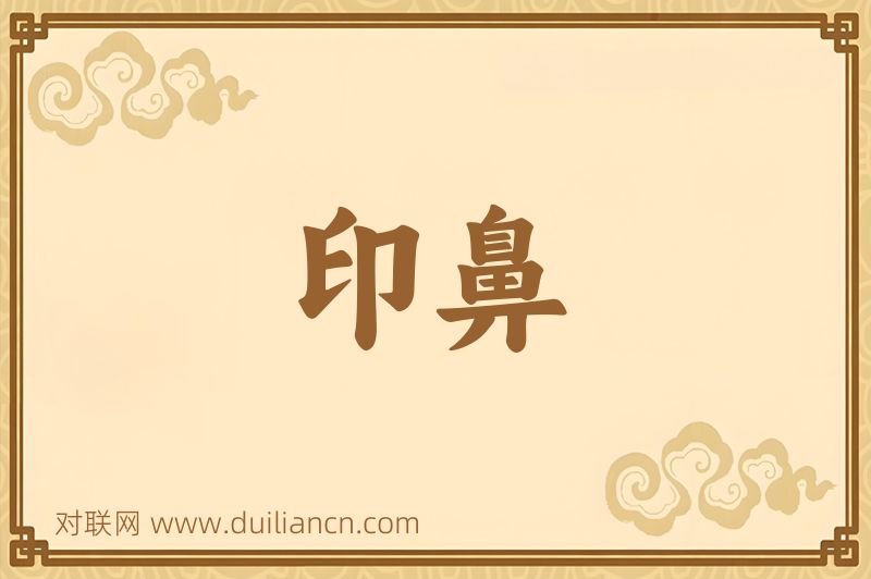 印鼻词语的意思