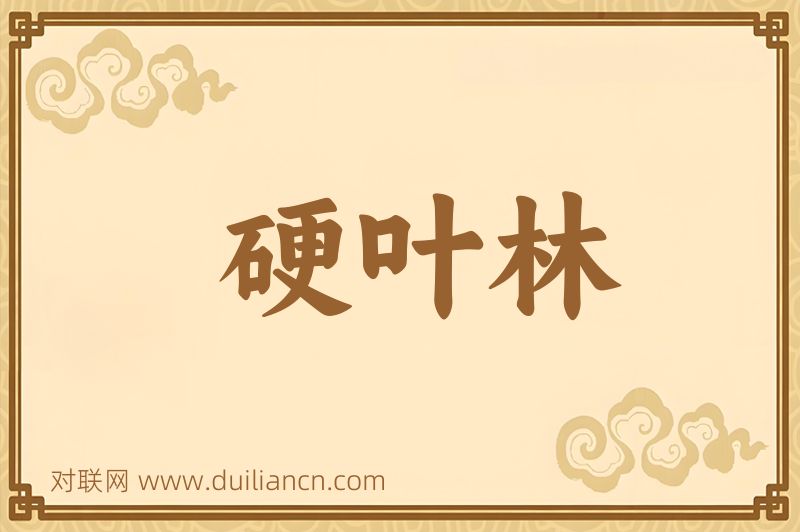 硬叶林词语的意思