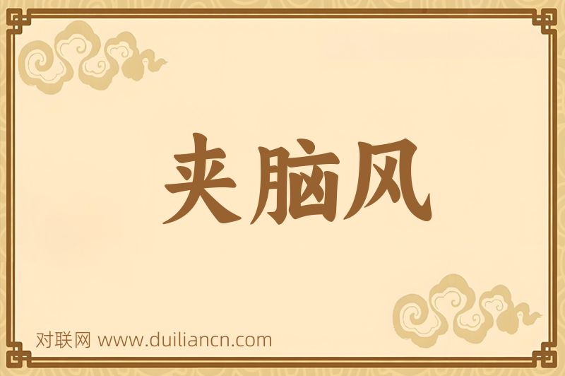 夹脑风词语的意思