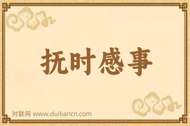 抚时感事词语的意思