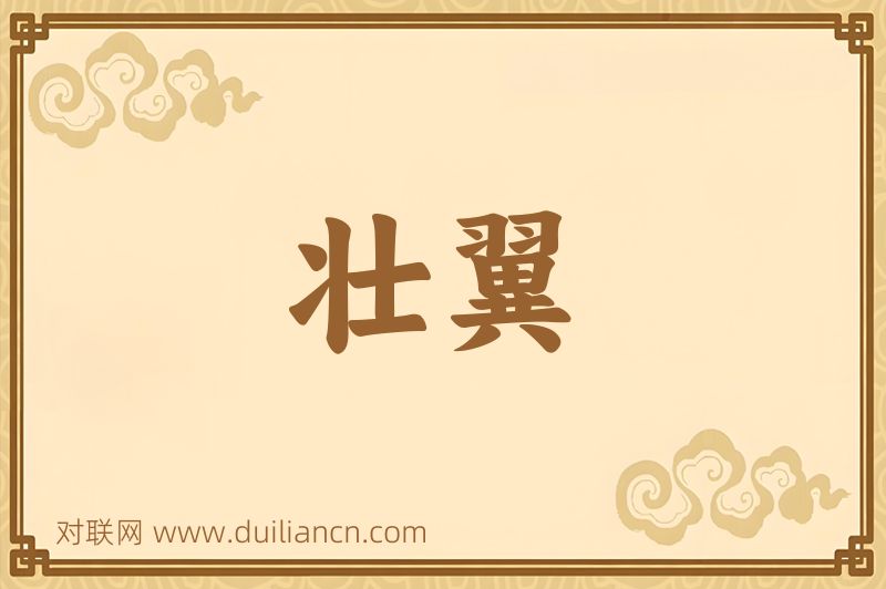 壮翼词语的意思