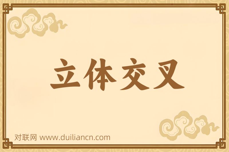 立体交叉词语的意思
