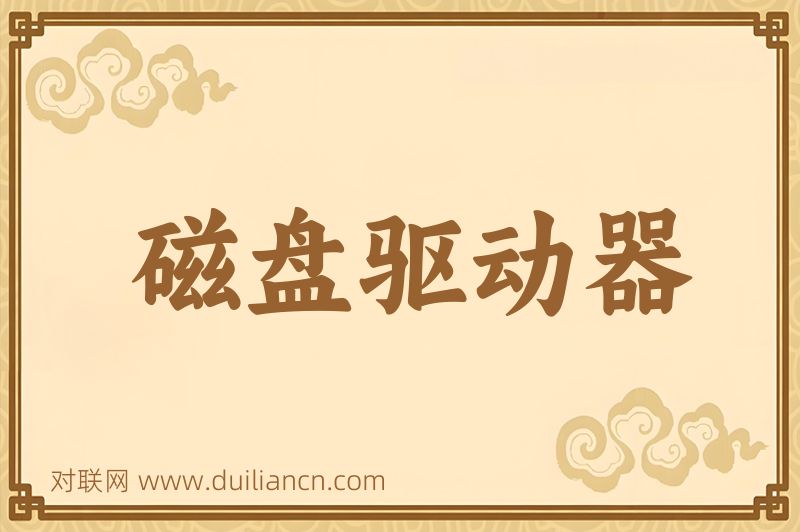 磁盘驱动器词语的意思
