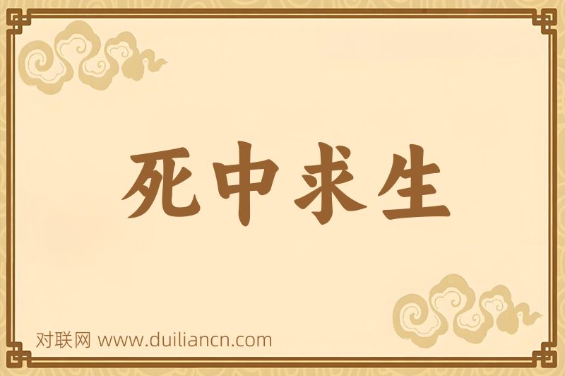 死中求生词语的意思
