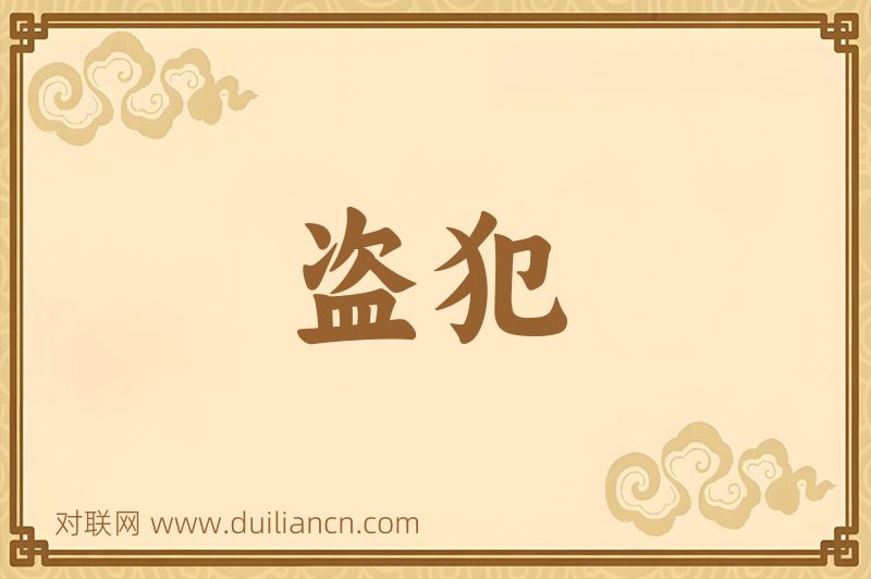 盗犯词语的意思