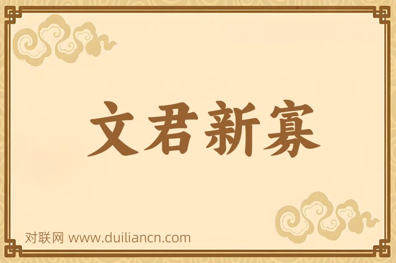 文君新寡词语的意思