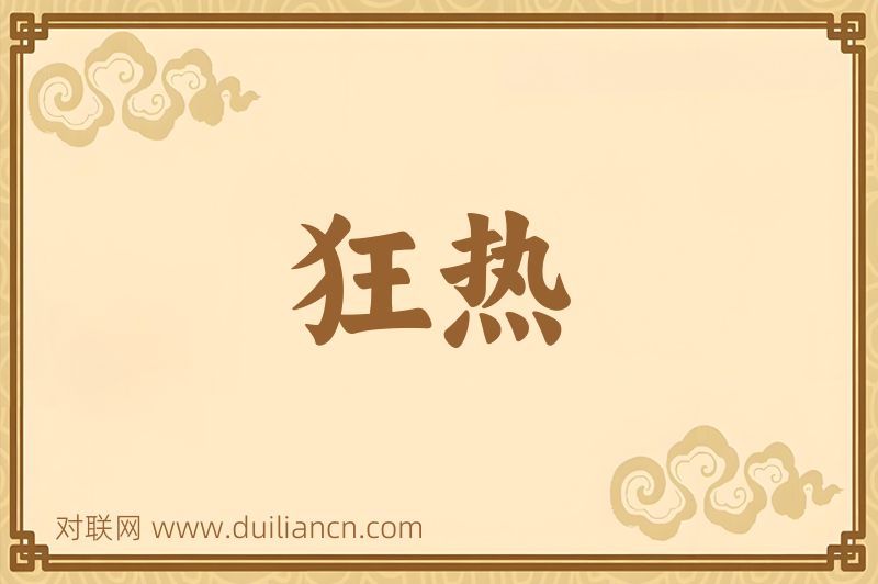 狂热词语的意思