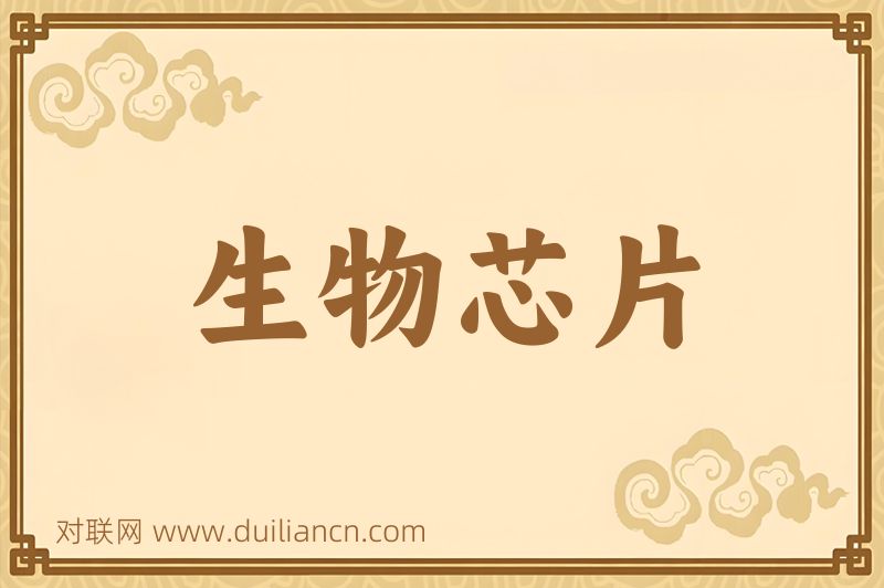 生物芯片词语的意思