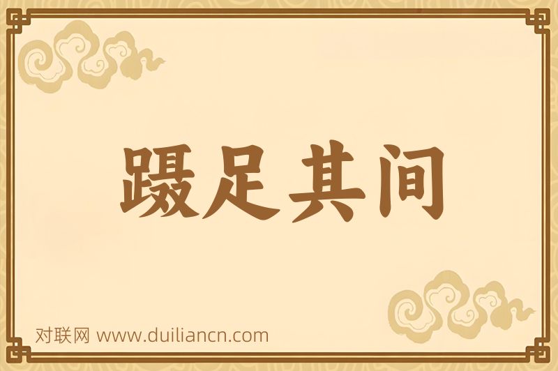蹑足其间词语的意思