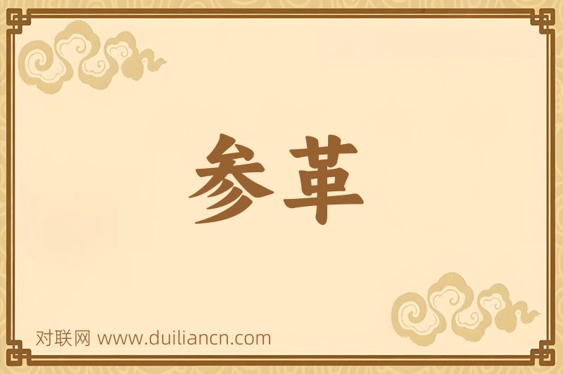 参革词语的意思