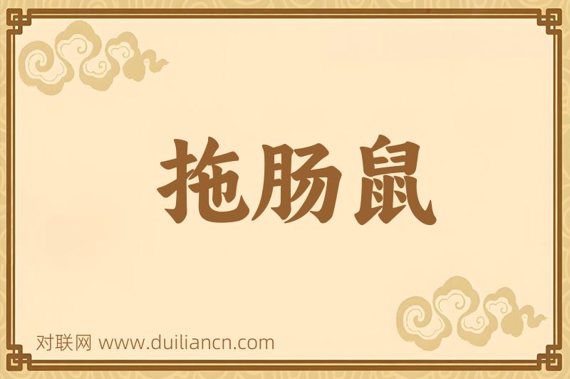 拖肠鼠词语的意思