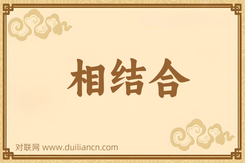 相结合词语的意思