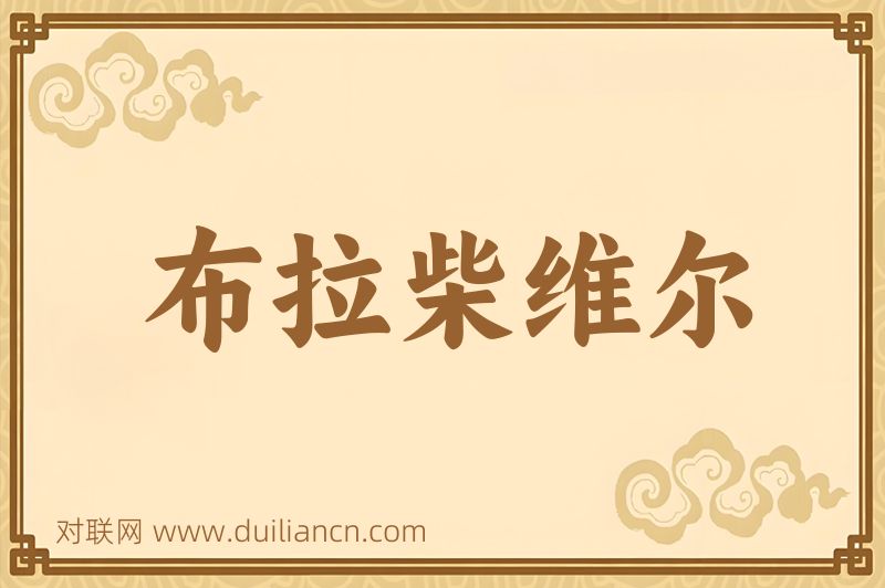 布拉柴维尔词语的意思