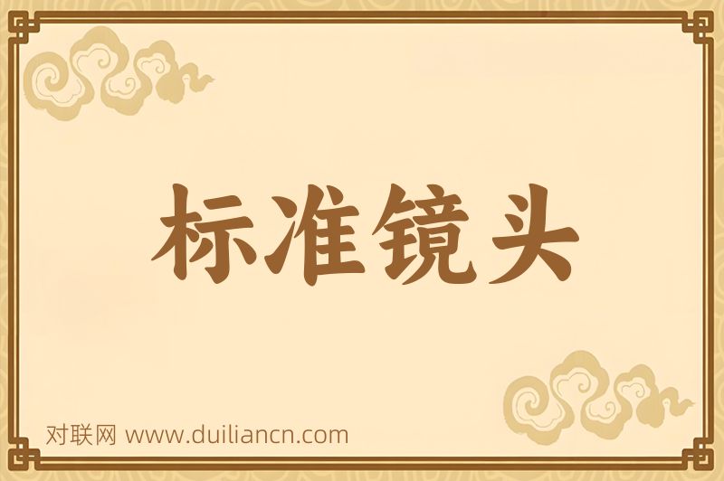 标准镜头词语的意思