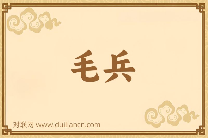 毛兵词语的意思