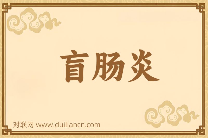 盲肠炎词语的意思