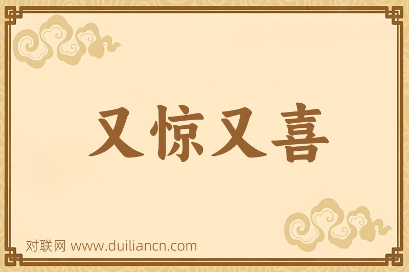 又惊又喜词语的意思