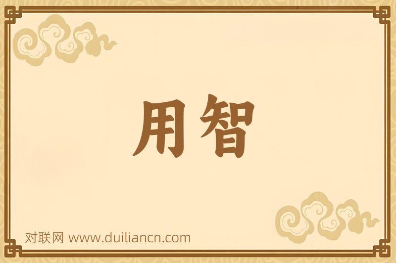 用智词语的意思