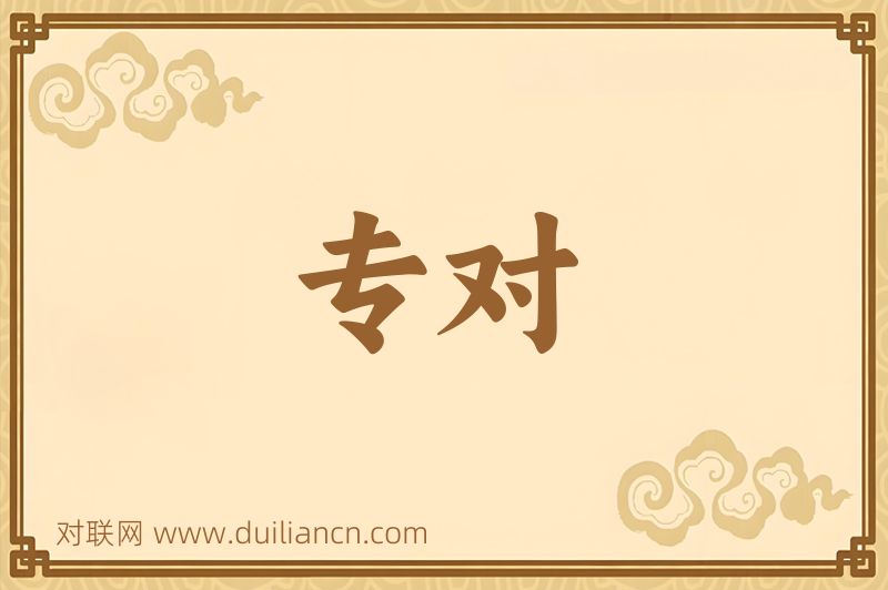 专对词语的意思