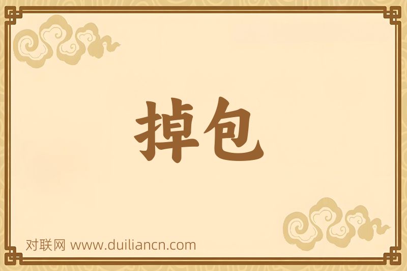 掉包词语的意思