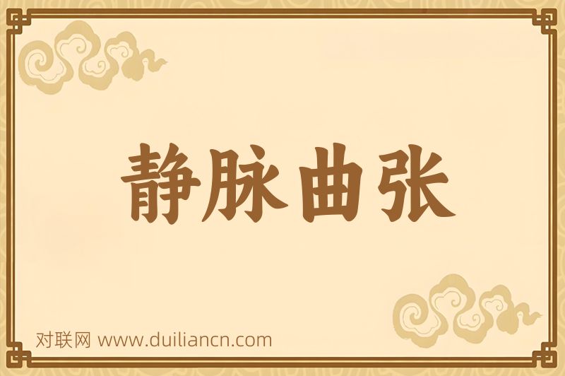 静脉曲张词语的意思
