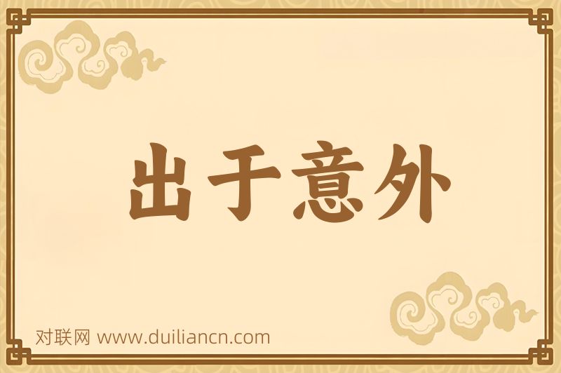 出于意外词语的意思