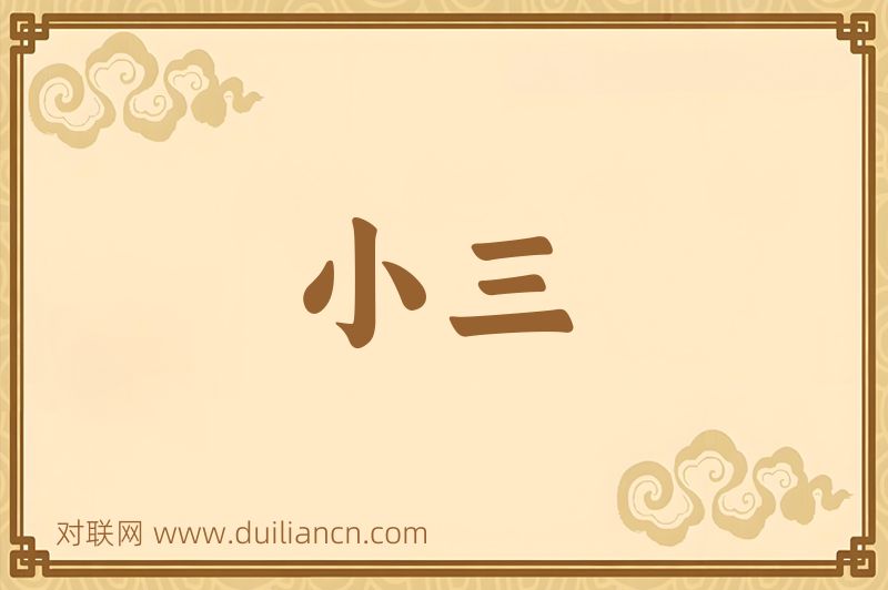 小三词语的意思