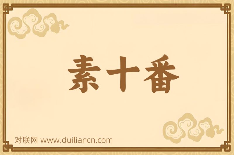 素十番词语的意思
