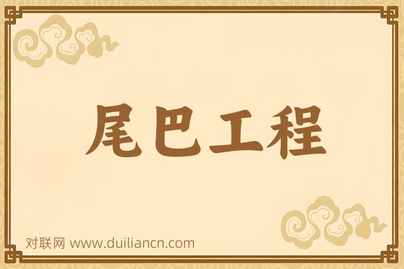 尾巴工程词语的意思