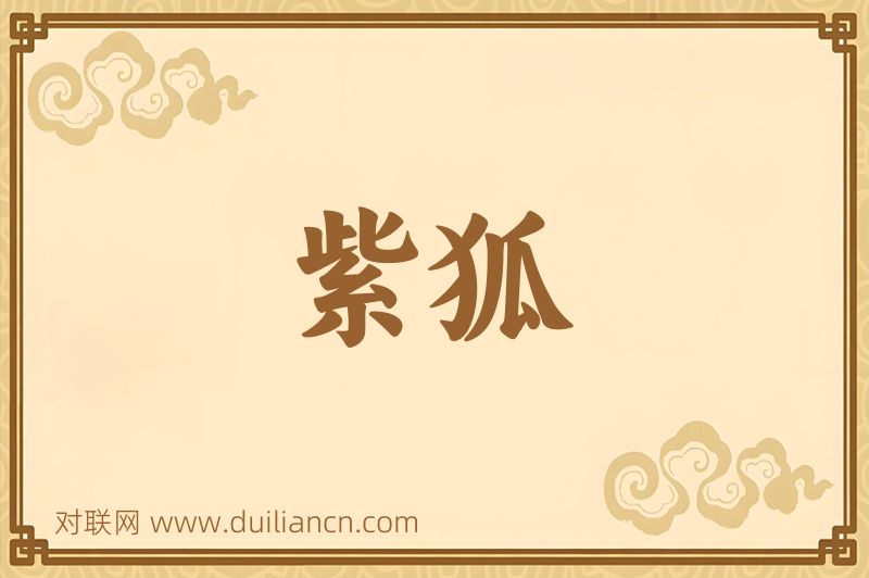 紫狐词语的意思