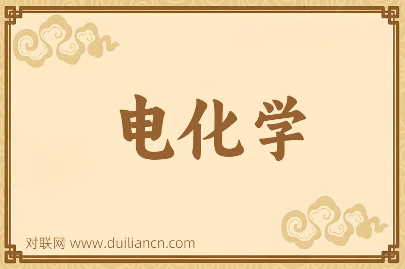 电化学词语的意思