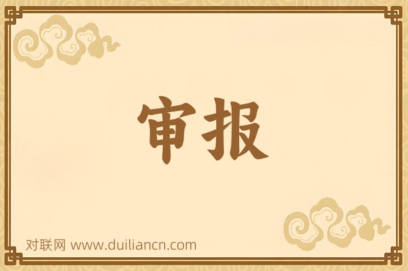 审报词语的意思