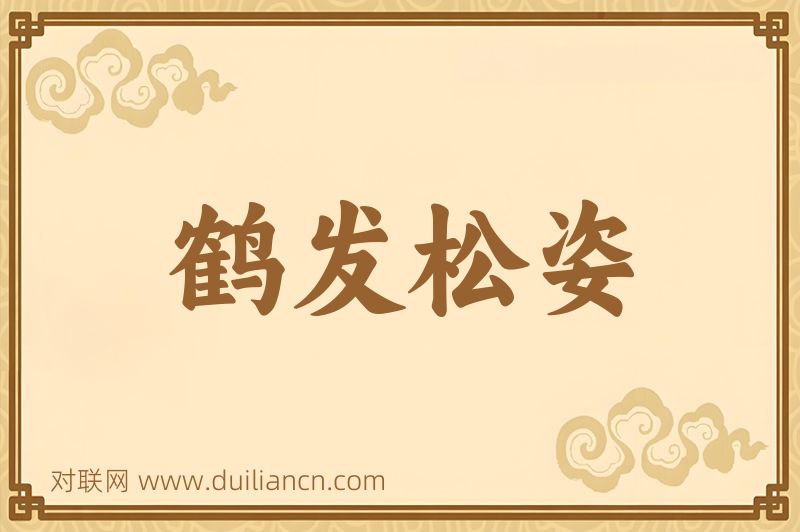 鹤发松姿词语的意思