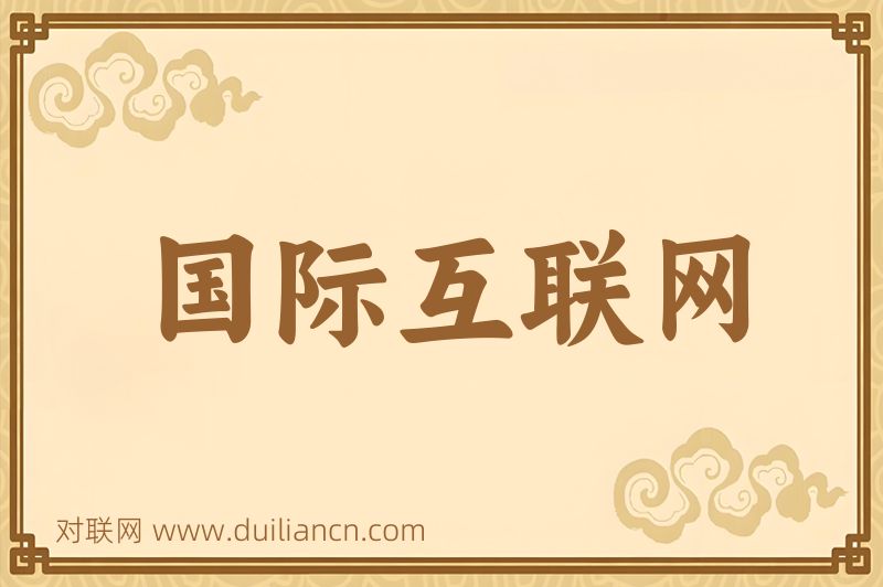 国际互联网词语的意思