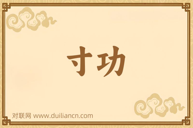 寸功词语的意思
