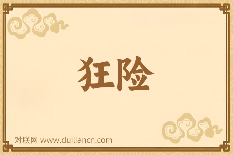 狂险词语的意思