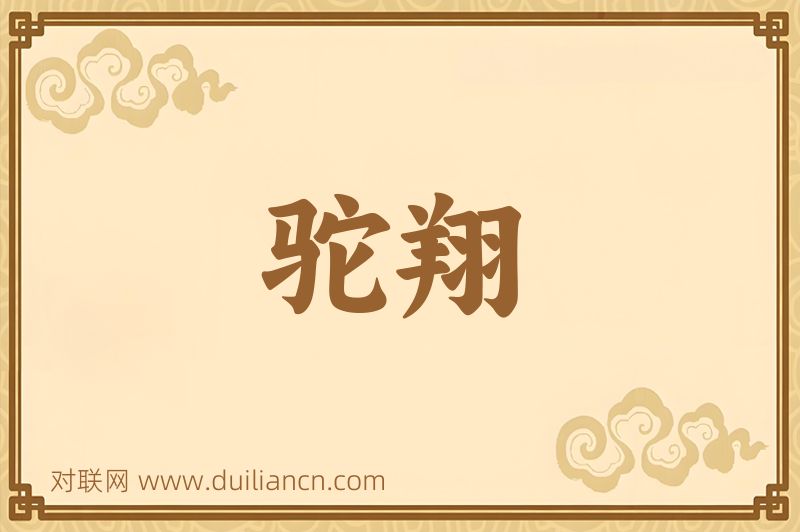 驼翔词语的意思