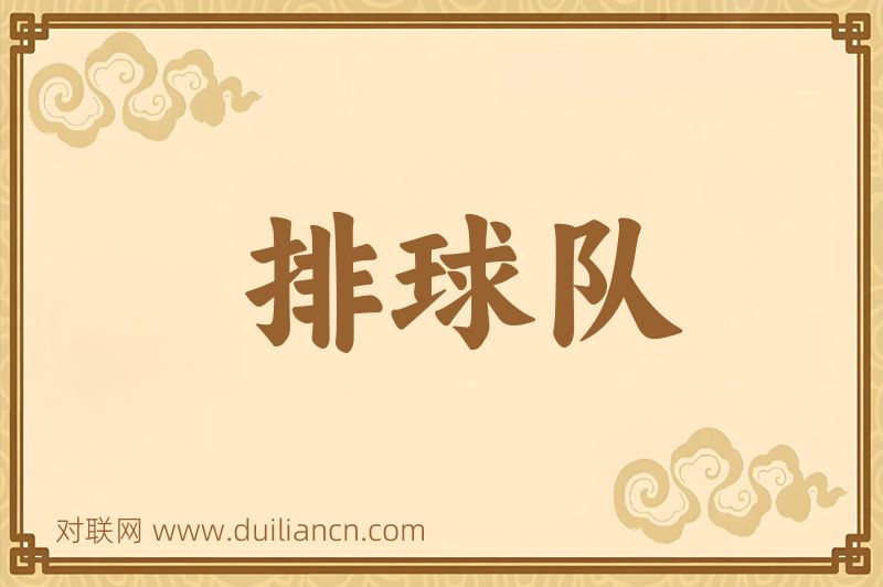 排球队词语的意思