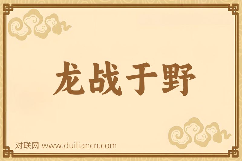 龙战于野词语的意思