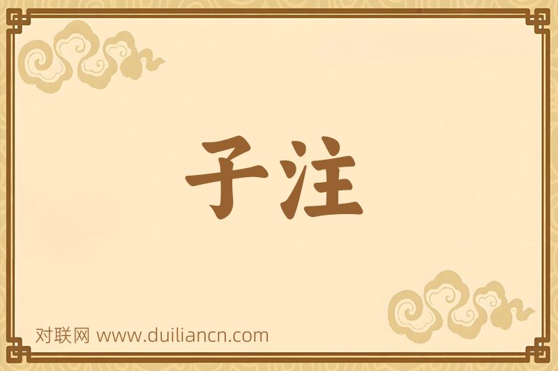 子注词语的意思