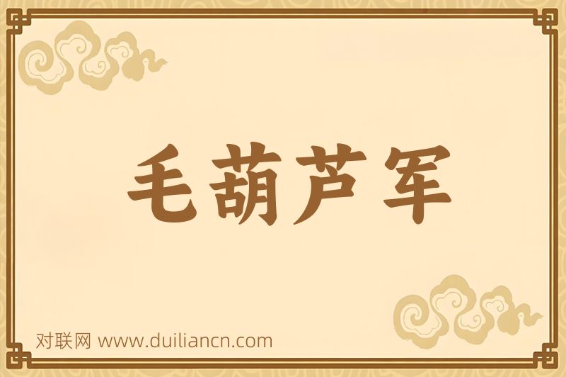 毛葫芦军词语的意思
